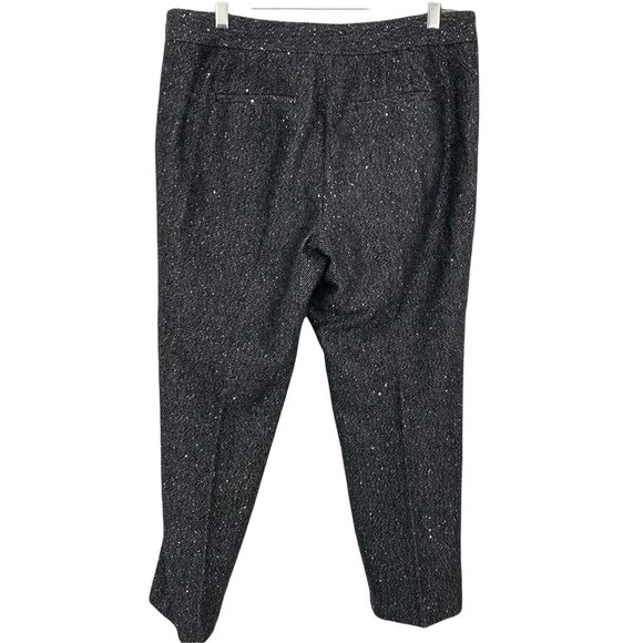 Talbots Petites Pants Wool Tweed Sequined Shimmer Womens Size 10P - Picture 2 of 11